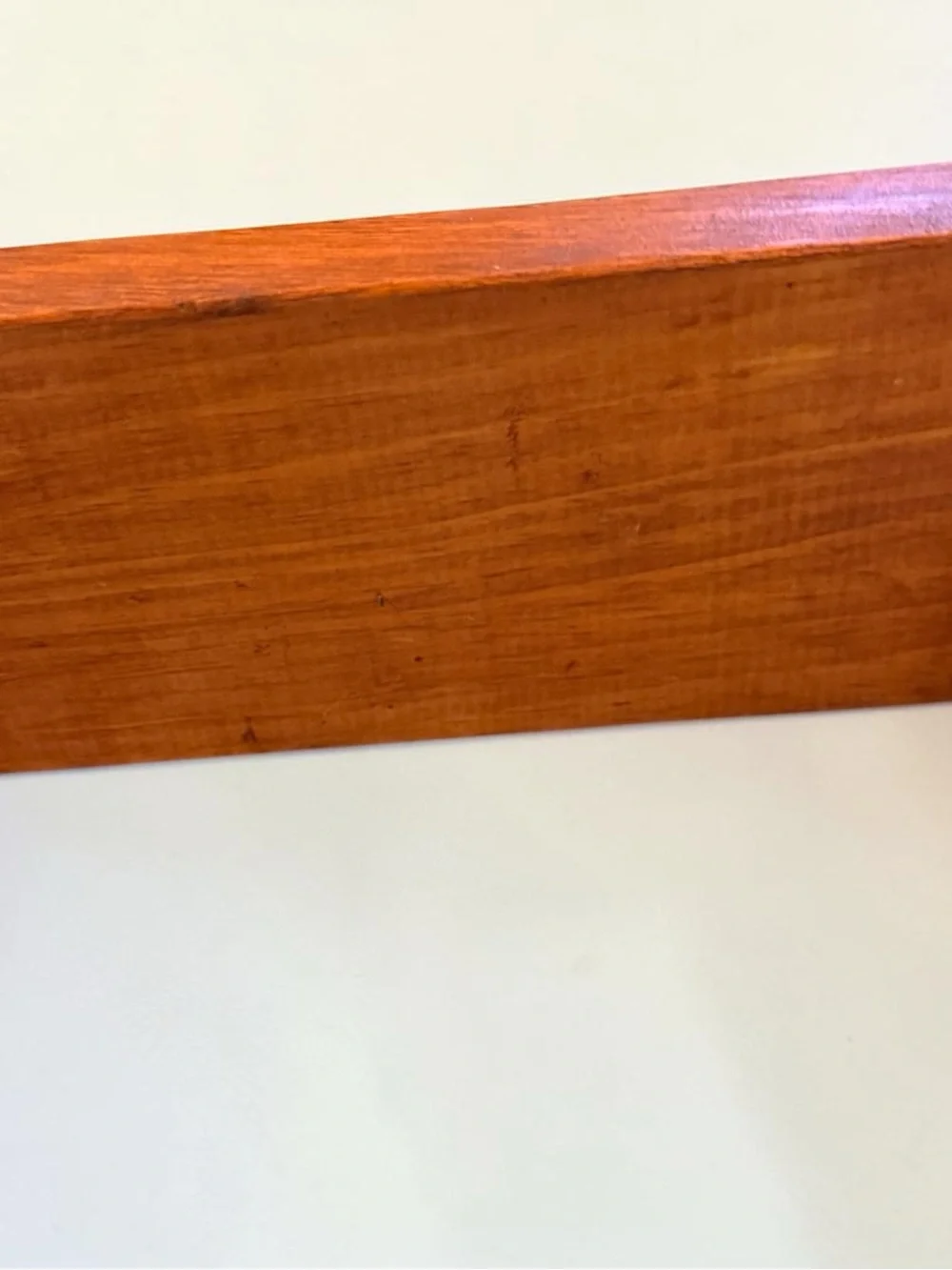 Vtg Wooden Wall Shelf Plate Groove Rustic Farmhouse Cottage 17”